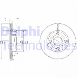 Тормозной диск BG2424 DELPHI
