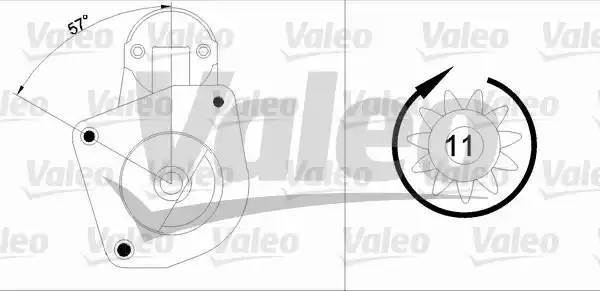 Стартер 455872 VALEO PHC