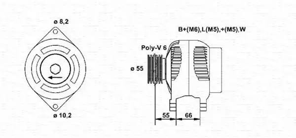 Генератор 943355024010 MAGNETI MARELLI