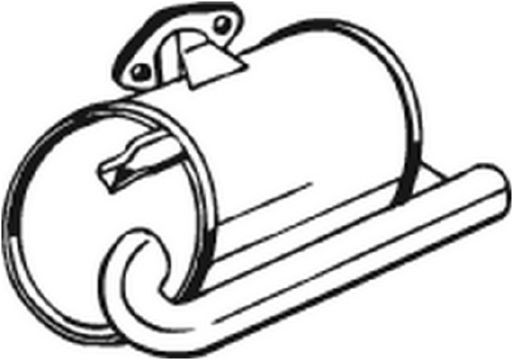 Глушитель выхлопных газов конечный 229-683 BOSAL
