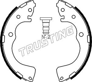 Комплект тормозных колодок 049.152 TRUSTING