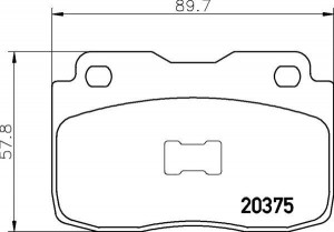 Комплект тормозных колодок, диско P 23 025 BREMBO