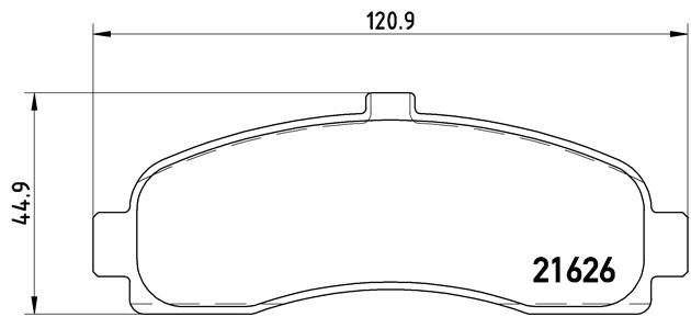 Комплект тормозных колодок, диско P56031 BREMBO