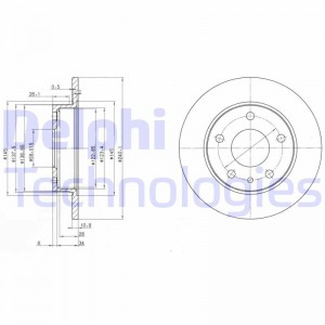 Тормозной диск BG2914 DELPHI
