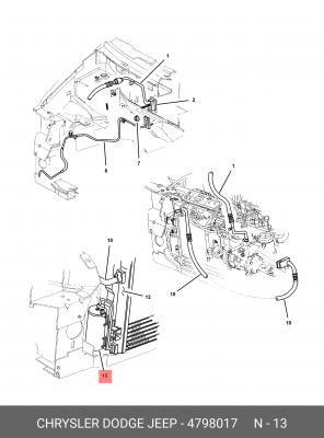 Осушитель, кондиционер 479 8017 CHRYSLER