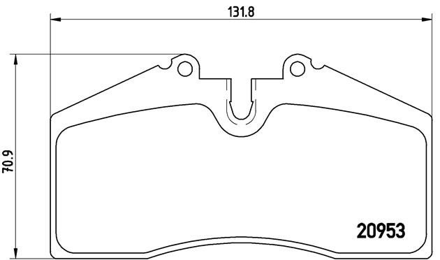 Комплект тормозных колодок, диско P65005 BREMBO