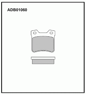 Колодки тормозные дисковые ADB01060 ALLIED NIPPON