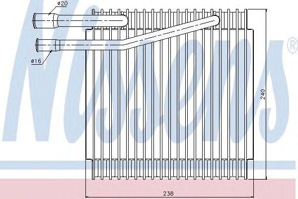 Испаритель, кондиционер 92279 NISSENS