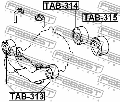 Опора дифференциала TAB-315 FEBEST