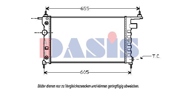 Конденсатор, кондиционер 182025N AKS DASIS