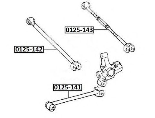 Рычаг подвески 0125-142 ASVA