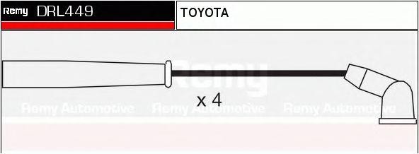 Ккомплект проводов зажигания DRL449 DELCO REMY