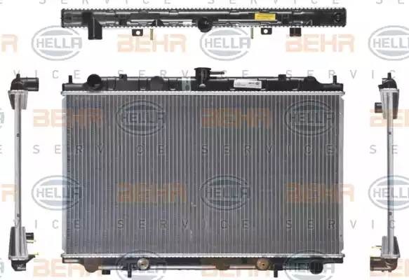 Радиатор, охлаждение двигател 8MK 376 724-691 HELLA
