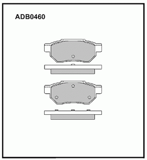 Колодки тормозные дисковые ADB0460 ALLIED NIPPON