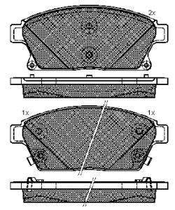 Колодки тормозные дисковые SP1362 SANGSIN