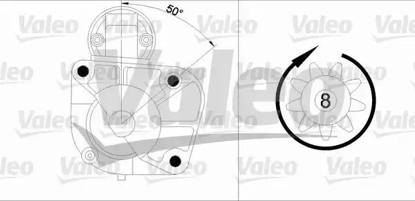 Стартер 455876 VALEO PHC