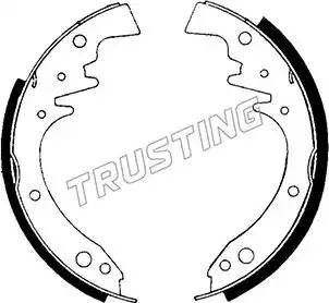 Комплект тормозных колодок 127268 TRUSTING