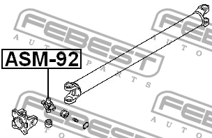 Крестовина карданного вала ASM-92 FEBEST