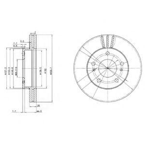 Тормозной диск BG3127 DELPHI