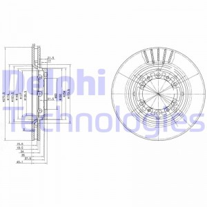 Тормозной диск BG3115 DELPHI