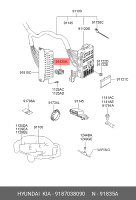 Предохранитель 9187038090 HYUNDAI KIA