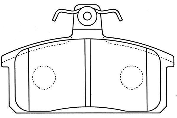 Комплект тормозных колодок, диско BP-8530 KAVO PARTS