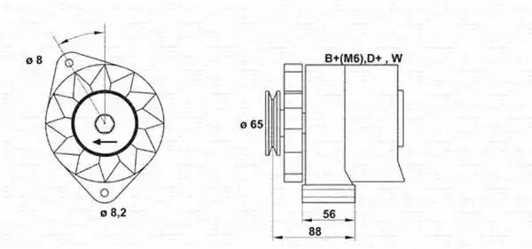 Генератор 943356408010 MAGNETI MARELLI