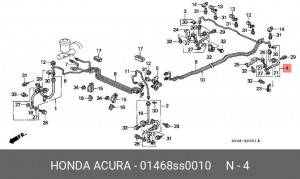 Тормозной шланг 01468SS0010 HONDA