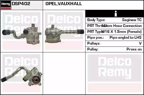 Гидравлический насос, рулевое управление DSP402 DELCO REMY