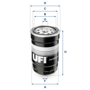 Топливный фильтр 24.443.00 UFI