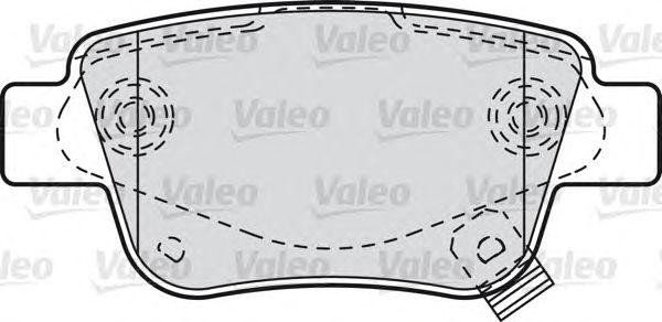 Комплект тормозных колодок, диско 598812 VALEO PHC
