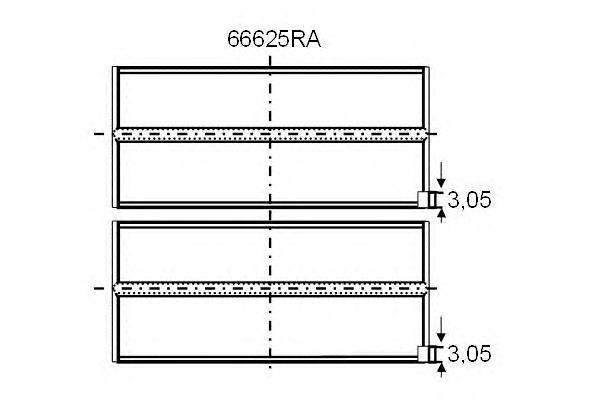 Подшипник 66625RA GLYCO