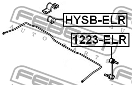 Втулка стабилизатора HYSB-ELR FEBEST