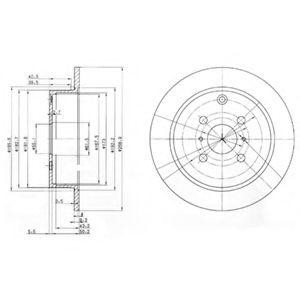 Тормозной диск BG3867 DELPHI