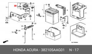 Блок коммутационный для реле, предохранителей 38210SAAG01 HONDA