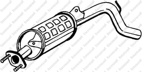 Глушитель выхлопных газов конечный 278-873 BOSAL