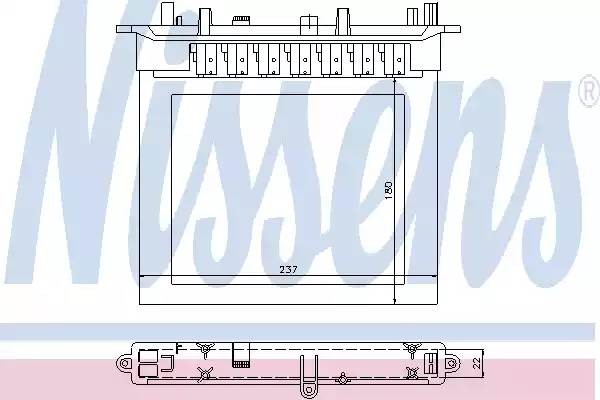 Теплообменник, отопление салона 72032 NISSENS