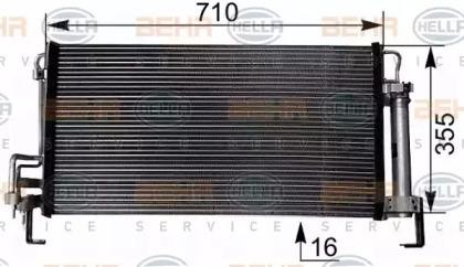 Конденсатор, кондиционер 8FC 351 038-791 HELLA