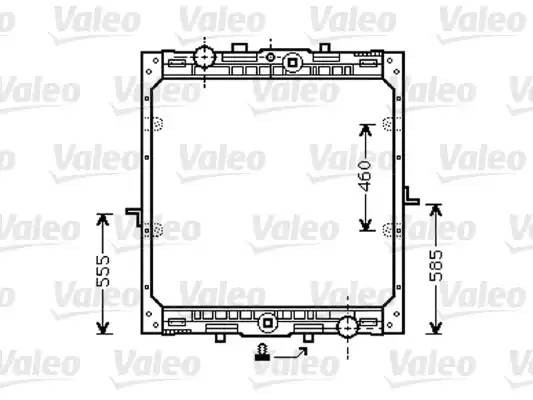 Радиатор, охлаждение двигател 732553 VALEO PHC