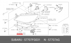 Деталь 57707FG031 SUBARU