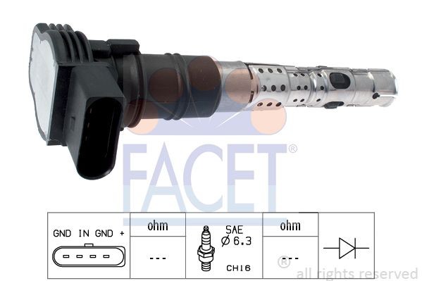 Катушка зажигания 9.6263 FACET