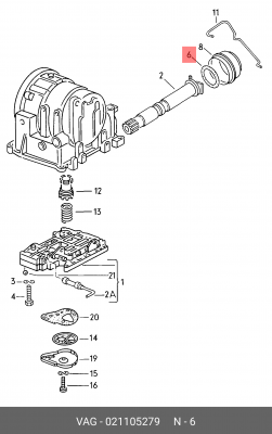 Уплотняющее кольцо 021 105 279 PORSCHE