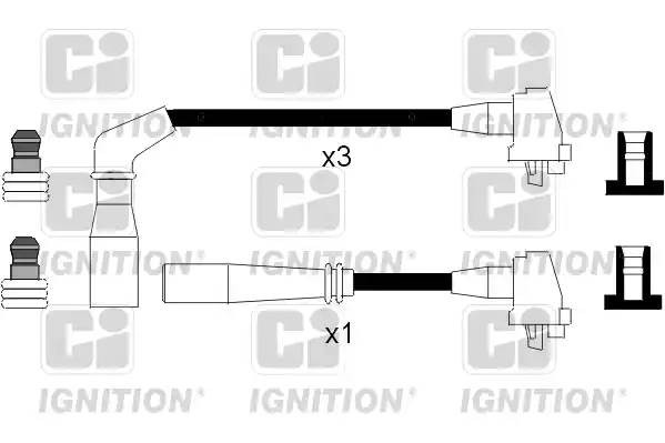 Ккомплект проводов зажигания XC863 QUINTON HAZELL