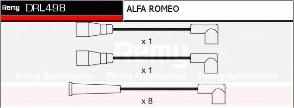 Ккомплект проводов зажигания DRL498 DELCO REMY
