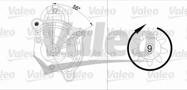 Стартер 455748 VALEO PHC