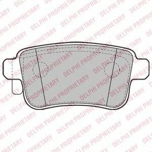 Колодки тормозные дисковые LP2126 DELPHI