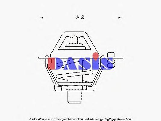 Термостат, охлаждающая жидкость 750966N AKS DASIS