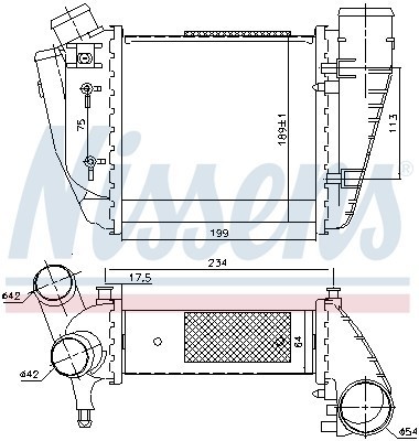 Интеркулер 96678 NISSENS