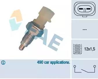 Выключатель, фара заднего хода 40830 FAE