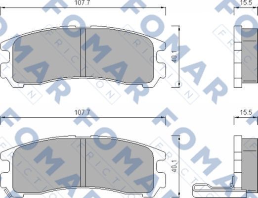 Колодки тормозные дисковые 51479481 ROULUNDS BRAKING